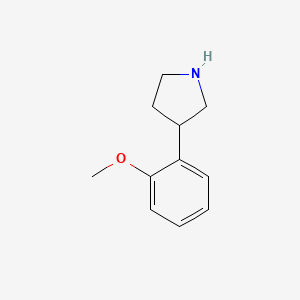 Chemical structure of 3-(2-Methoxyphenyl)pyrrolidine