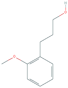 Chemical structure of 3-(2-Methoxyphenyl)propan-1-ol
