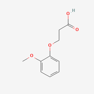 Chemical structure of 3-(2-Methoxyphenoxy)propionic acid