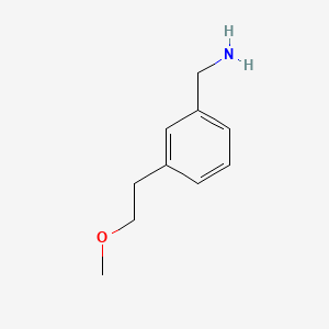 Chemical structure of 3-(2-Methoxyethyl)benzylamine