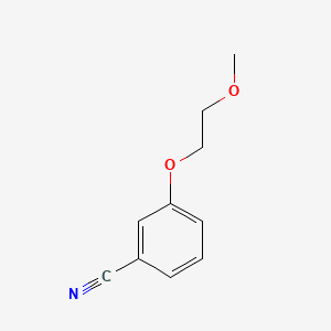 Chemical structure of 3-(2-Methoxyethoxy)benzonitrile