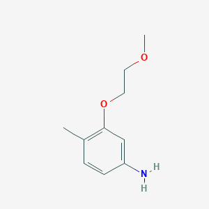 Chemical structure of 3-(2-Methoxyethoxy)-4-methylaniline