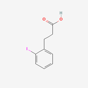 Chemical structure of 3-(2-Iodophenyl)propanoic acid