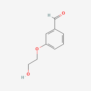 Chemical structure of 3-(2-Hydroxyethoxy)benzaldehyde