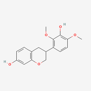 Chemical structure of 2,4'-Dihydroxy-4,6-dimethoxydihydrochalcone