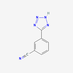 Chemical structure of 3-(2H-Tetrazol-5-yl)benzonitrile