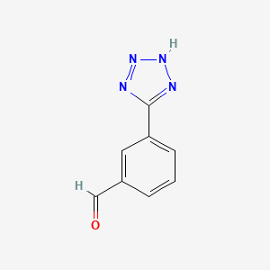 Chemical structure of 3-(2H-Tetrazol-5-yl)benzaldehyde