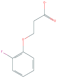 Chemical structure of 3-(2-Fluorophenoxy)propionic Acid