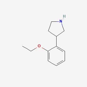Chemical structure of 3-(2-Ethoxyphenyl)pyrrolidine