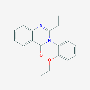 Chemical structure of 3-(2-ethoxyphenyl)-2-ethylquinazolin-4(3H)-one