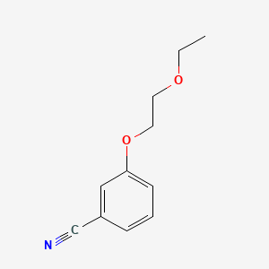 Chemical structure of 3-(2-Ethoxyethoxy)benzonitrile