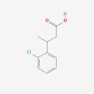 Chemical structure of 3-(2-Chlorophenyl)butanoic acid