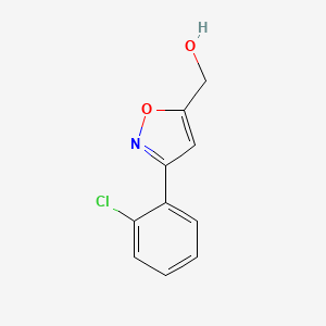 Chemical structure of 3-(2-Chlorophenyl)-5-isoxazolemethanol