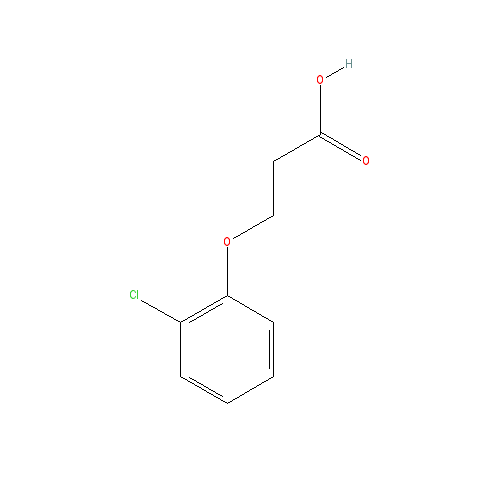 Chemical structure of 3-(2-Chlorophenoxy)propanoic acid