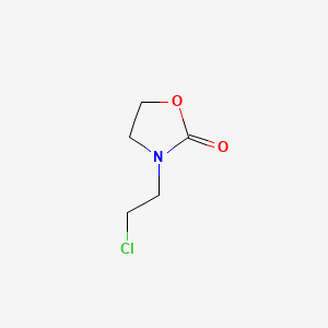 Chemical structure of 3-(2-Chloroethyl)oxazolidin-2-one
