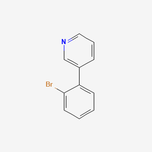 Chemical structure of 3-(2-Bromophenyl)pyridine