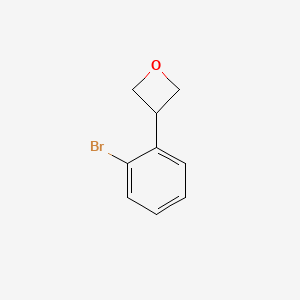 Chemical structure of 3-(2-Bromophenyl)oxetane