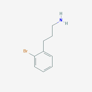 Chemical structure of 3-(2-Bromophenyl)-1-propanamine