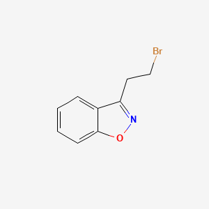 Chemical structure of 3-(2-Bromoethyl)benzo[d]isoxazole