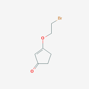 Chemical structure of 3-(2-Bromoethoxy)cyclopent-2-enone