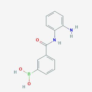 Chemical structure of 3-(2-Aminophenyl carbamoyl)phenylboronic acid
