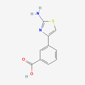 Chemical structure of 3-(2-Amino-4-thiazolyl)benzoic Acid