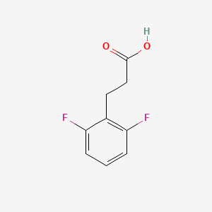 Chemical structure of 3-(2,6-Difluorophenyl)propionic Acid