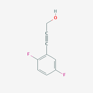 Chemical structure of 3-(2,5-difluorophenyl)prop-2-yn-1-ol