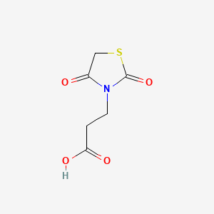 Chemical structure of 3-(2,4-Dioxo-thiazolidin-3-yl)-propionic acid