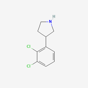 Chemical structure of 3-(2,3-Dichlorophenyl)pyrrolidine