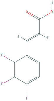 Chemical structure of 3-(2,3,4-Trifluorophenyl)acrylic acid