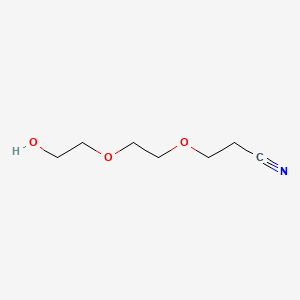 Chemical structure of 3-(2-(2-hydroxyethoxy)ethoxy)propanenitrile