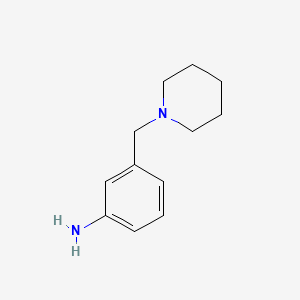 Chemical structure of 3-(1-Piperidylmethyl)aniline