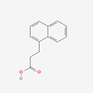 Chemical structure of 1-Naphthalenepropionic acid