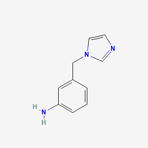 Chemical structure of 3-(1-Imidazolylmethyl)aniline