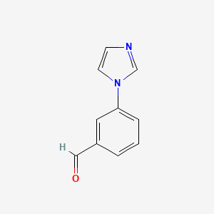 Chemical structure of 3-(1-Imidazolyl)benzaldehyde