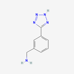Chemical structure of 3-(1H-Tetrazol-5-yl)benzylamine