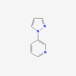 Chemical structure of 3-(1H-Pyrazol-1-yl)pyridine
