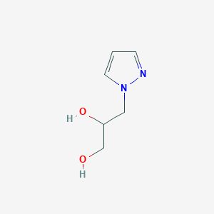 Chemical structure of 3-(1H-Pyrazol-1-yl)propane-1,2-diol