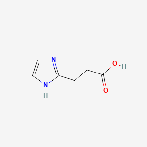 Chemical structure of 3-(1H-Imidazol-2-yl)propanoic acid