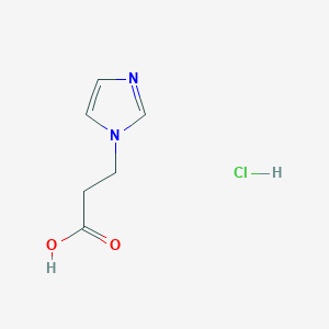 Chemical structure of 3-(1H-Imidazol-1-yl)propanoic acid hydrochloride