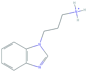 Chemical structure of 3-(1H-1,3-benzodiazol-1-yl)propan-1-amine
