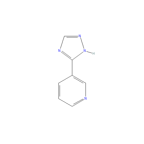 Chemical structure of 3-(1H-1,2,4-Triazol-3-yl)pyridine