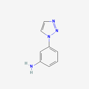 Chemical structure of 3-(1H-1,2,3-Triazol-1-yl)aniline