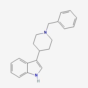 Chemical structure of 3-(1-benzylpiperidin-4-yl)-1H-indole
