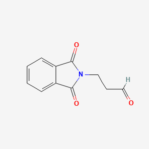 Chemical structure of Phthalimide, N-(2-formylethyl)-