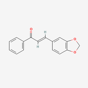 Chemical structure of 3-(1,3-Benzodioxol-5-yl)-1-phenyl-2-propen-1-one