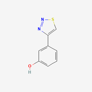 Chemical structure of 3-(1,2,3-Thiadiazol-4-yl)phenol