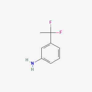Chemical structure of 3-(1,1-Difluoroethyl)aniline