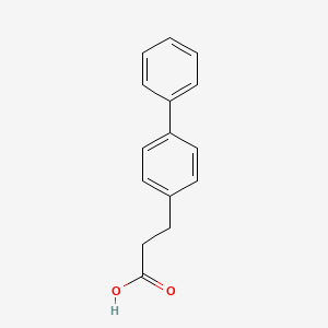 Chemical structure of 2(4-Biphenyl)propionic acid
